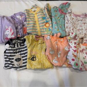 9 misc newborn onesie bundle